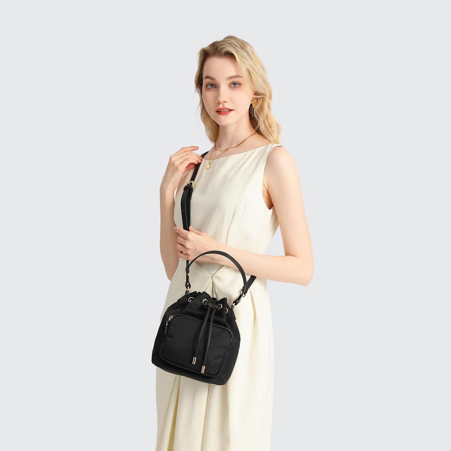 YONBEN Bucket bag women handbag nylon shoulder bag canvas bag Korean messenger bag