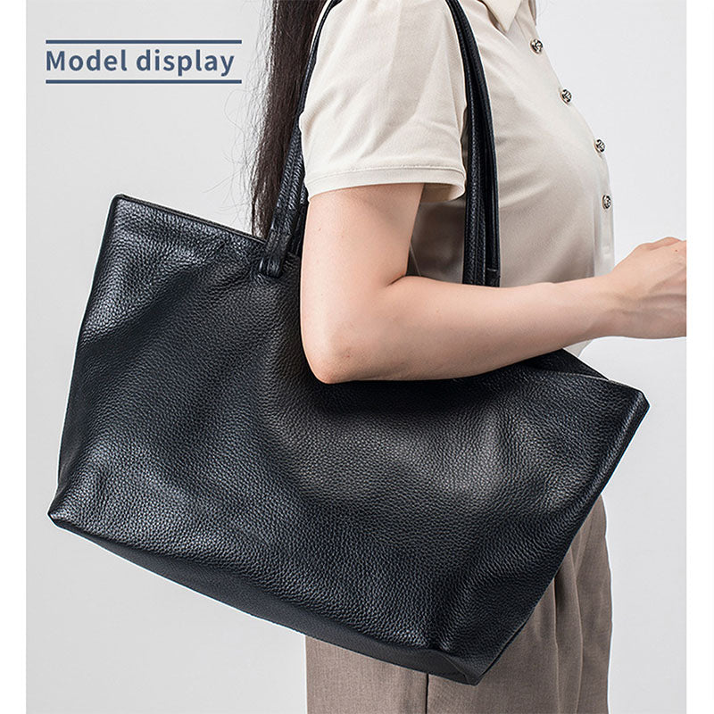 YONBEN Women's Soft Leather Shopping Bag