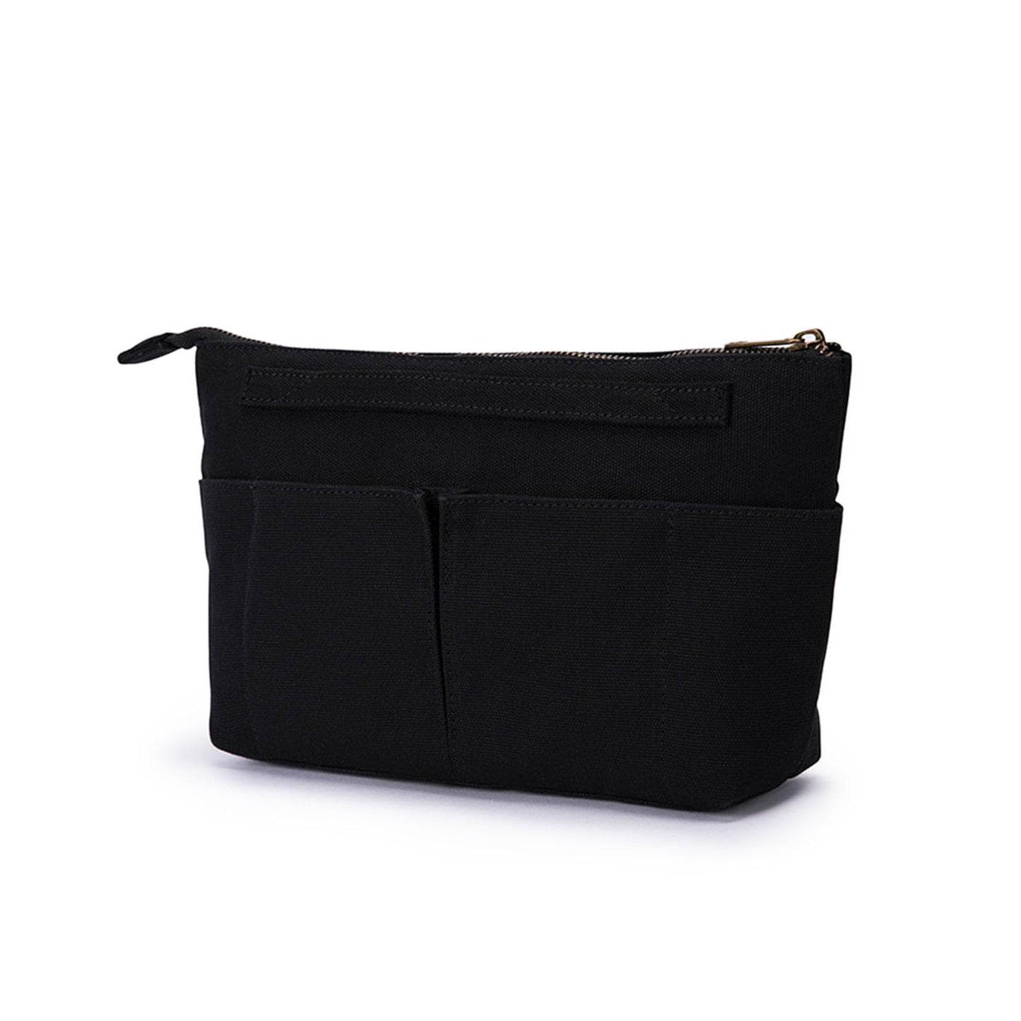 YONBEN Tote Organizer Insert Purse Organizer for Handbags Cotton Canvas Simple Style Multiple Compartments (Black)