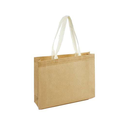 YONBEN Non Woven Bags Custom Clothing Store Premium Sense Shopping Bags Handbag Bags (Brown)
