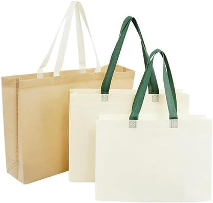YONBEN Non Woven Bags Custom Clothing Store Premium Sense Shopping Bags Handbag Bags (Brown)