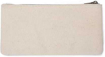YONBEN Canvas Pencil Pen Case Stationery Case Pouch Bag (Beige, S)
