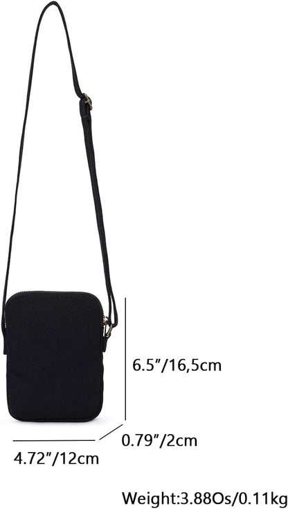 YONBEN Small Crossbody Purse Zipper Cell Phone Bag Mini Shoulder Purse Wallet Smart Phone Wallet with Credit Card Solts