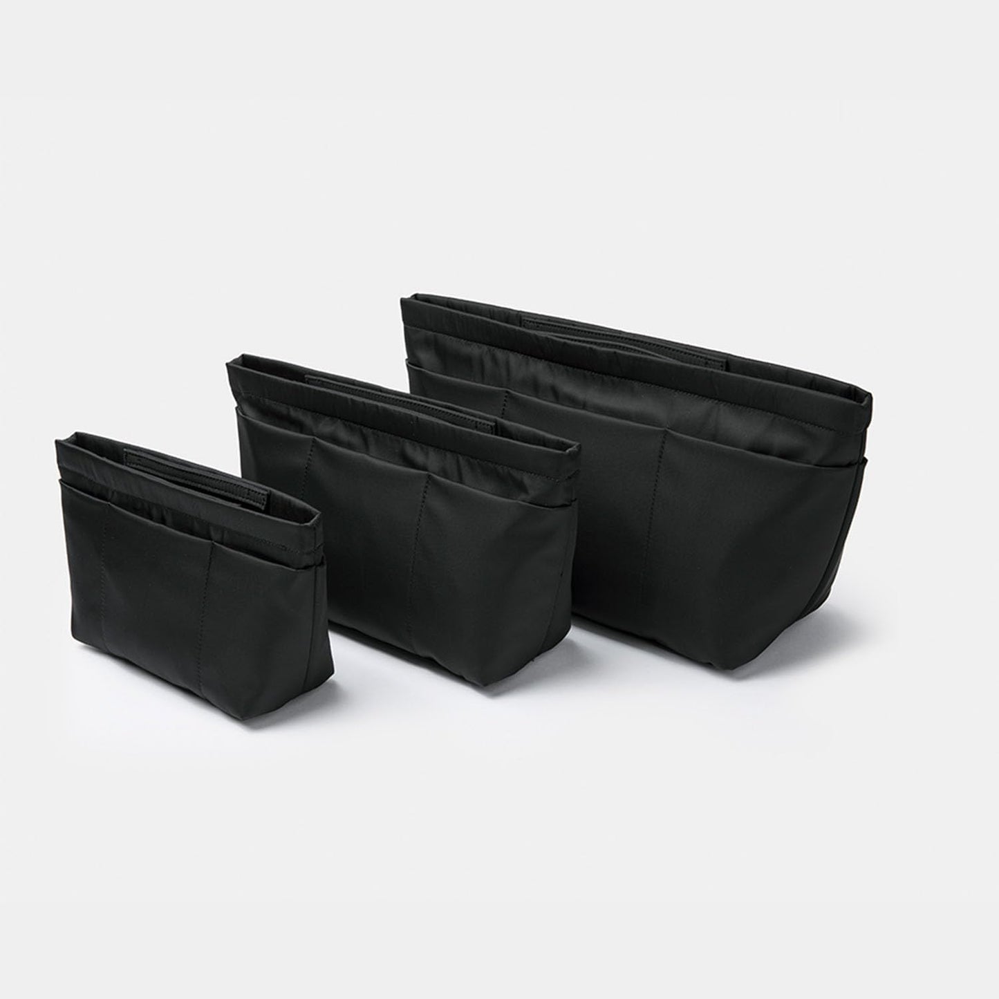 YONBEN Handbag Organizer Insert Bag Tote Shaper Bag- Large Purse Organizer Insert - Lightweight & Durable - Nylon inner bag (S, black)