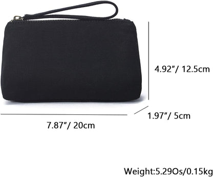 YONBENCanvas Wristlet Bag Purse with Card Slot and Phone Pocket - Lightweight and Stylish - Perfect Phone Pouch for Traveling