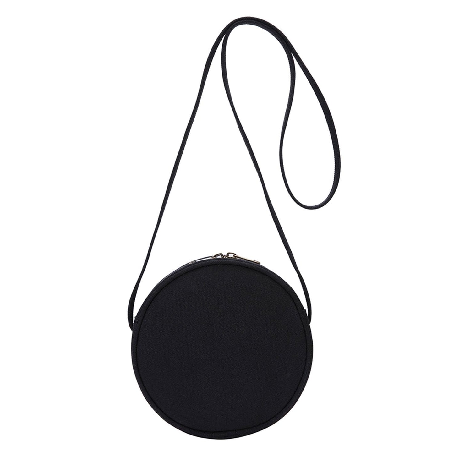 YONBEN Circle Crossbody Bag for Women NYLON Circle Purse with Zipper Adjustable Knot Shoulder Straps