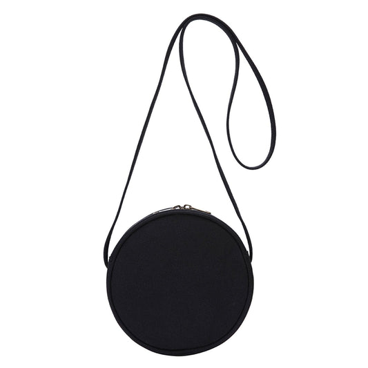 YONBEN Circle Crossbody Bag for Women NYLON Circle Purse with Zipper Adjustable Knot Shoulder Straps