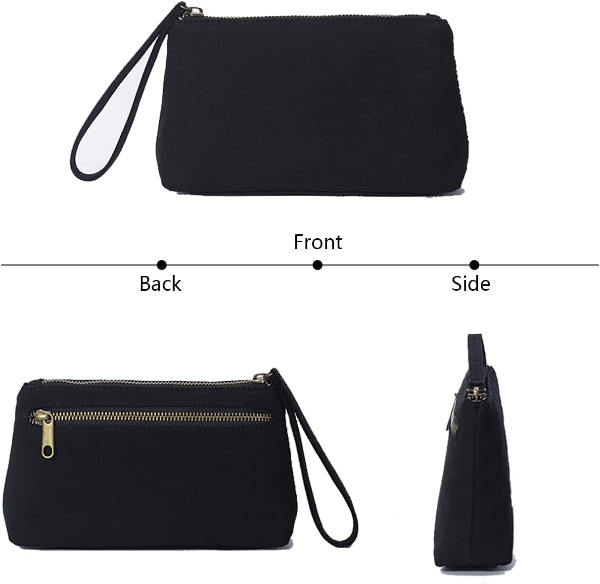 YONBENCanvas Wristlet Bag Purse with Card Slot and Phone Pocket - Lightweight and Stylish - Perfect Phone Pouch for Traveling
