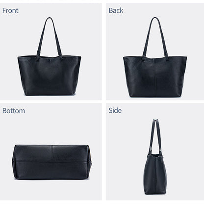 YONBEN Women's Soft Leather Shopping Bag