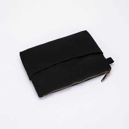 YONBEN Large Capacity Cosmetic Bag with Multiple Compartments for Easy Organization and Cleaning (Black)
