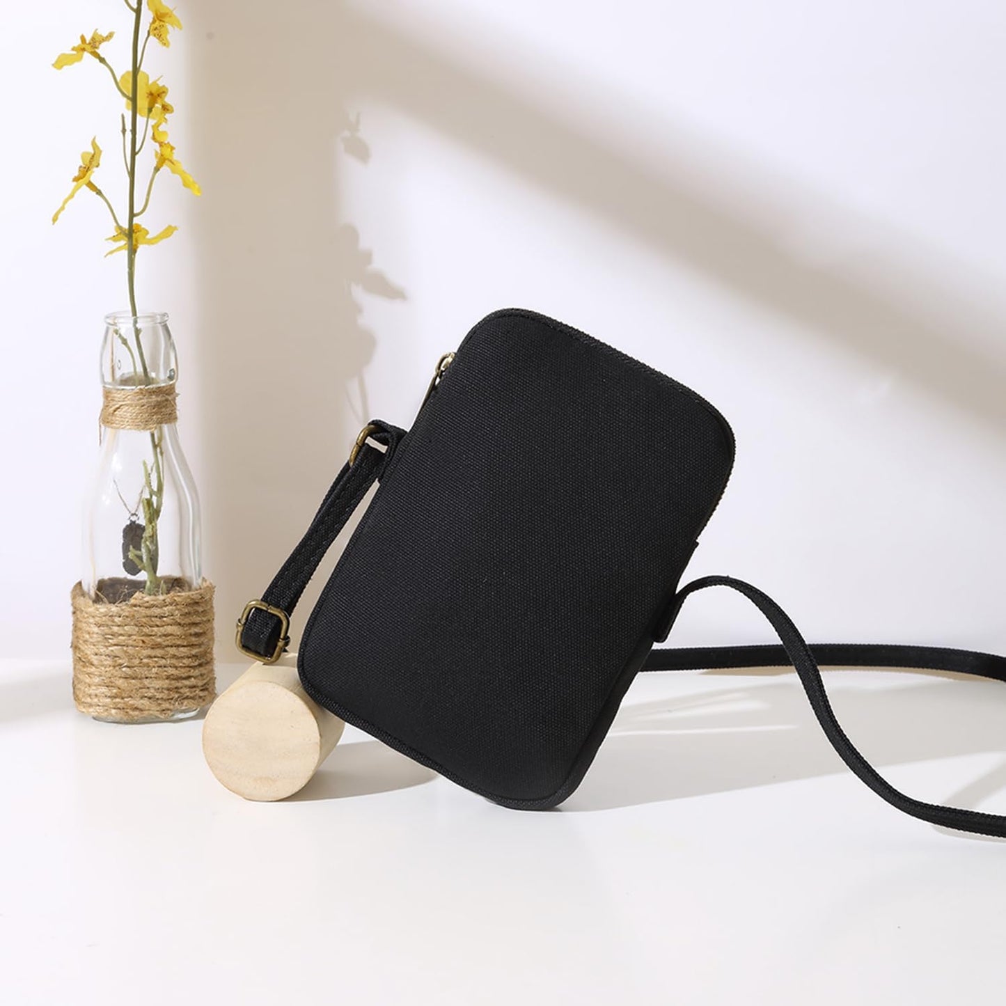 YONBEN Small Crossbody Purse Zipper Cell Phone Bag Mini Shoulder Purse Wallet Smart Phone Wallet with Credit Card Solts