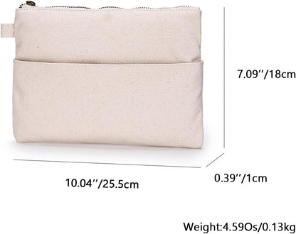 YONBEN Large Capacity Cosmetic Bag with Multiple Compartments for Easy Organization and Cleaning (Beige)