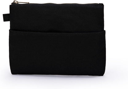 YONBEN Large Capacity Cosmetic Bag with Multiple Compartments for Easy Organization and Cleaning (Black)