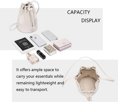 YONBEN Bucket Bag Purse Women Drawstring Purses Women Bucket Purses Hand Bag Anti Theft Zipper HoBo Designer Shoulder Bag