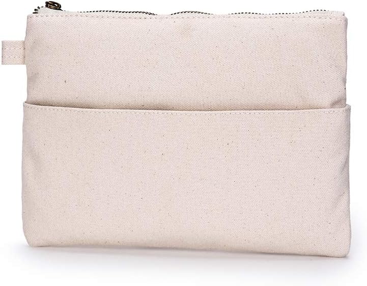 YONBEN Large Capacity Cosmetic Bag with Multiple Compartments for Easy Organization and Cleaning (Beige)