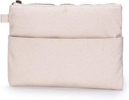 YONBEN Large Capacity Cosmetic Bag with Multiple Compartments for Easy Organization and Cleaning (Beige)