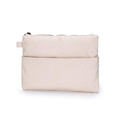 YONBEN Large Capacity Cosmetic Bag with Multiple Compartments for Easy Organization and Cleaning (Beige)