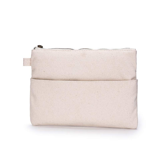 YONBEN Large Capacity Cosmetic Bag with Multiple Compartments for Easy Organization and Cleaning (Beige)