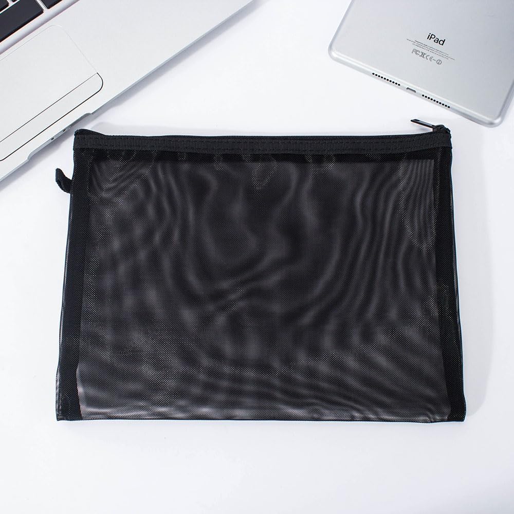YONBEN Mesh Cosmetic Bag - 3 Size Mesh Makeup Bag Set - Nylon,- Organizing Bags, Purse Organizer Pouches, Mesh Pouches- Travel Organizer Bags with Zipper