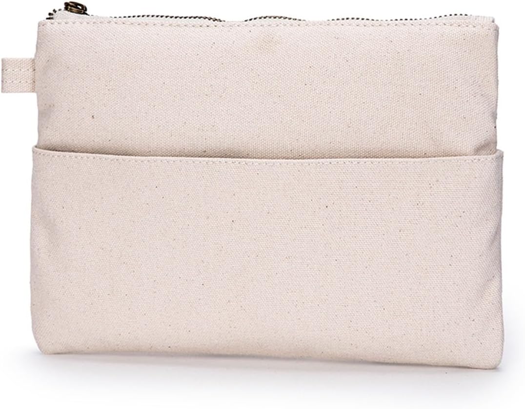 YONBEN Large Capacity Cosmetic Bag with Multiple Compartments for Easy Organization and Cleaning (Beige)