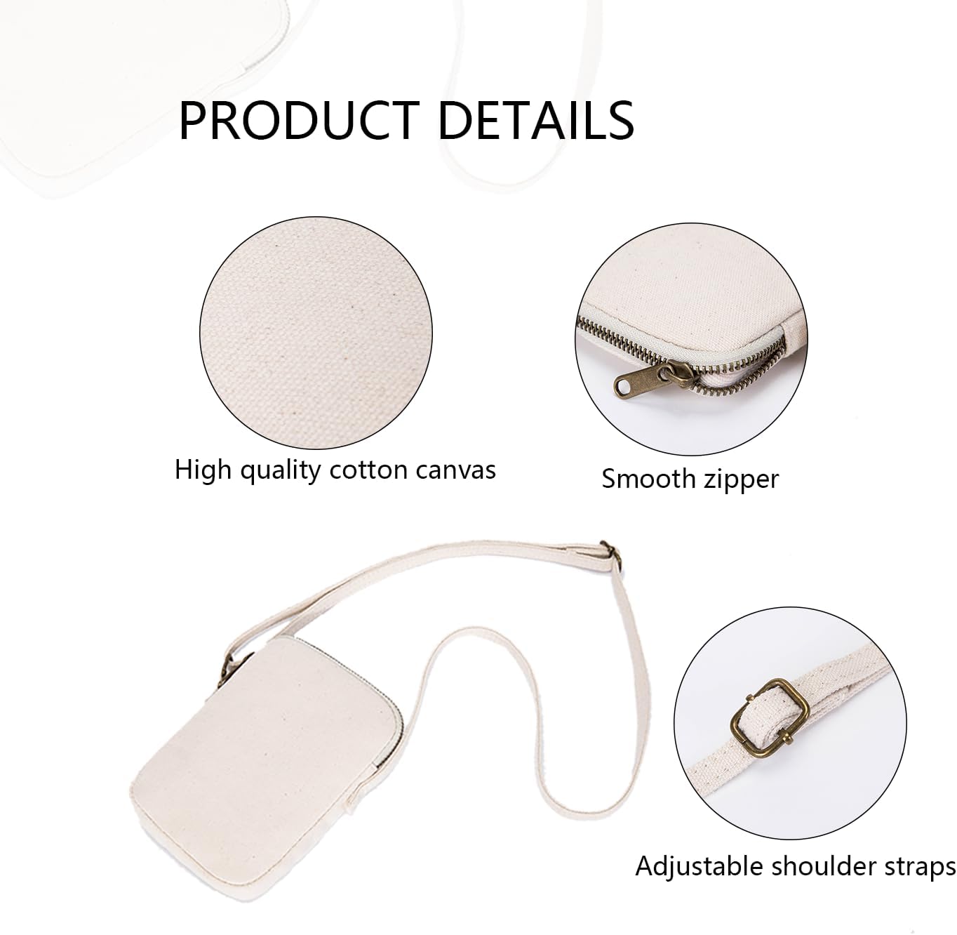 YONBEN Small Crossbody Purse Zipper Cell Phone Bag Mini Shoulder Purse Wallet Smart Phone Wallet with Credit Card Solts