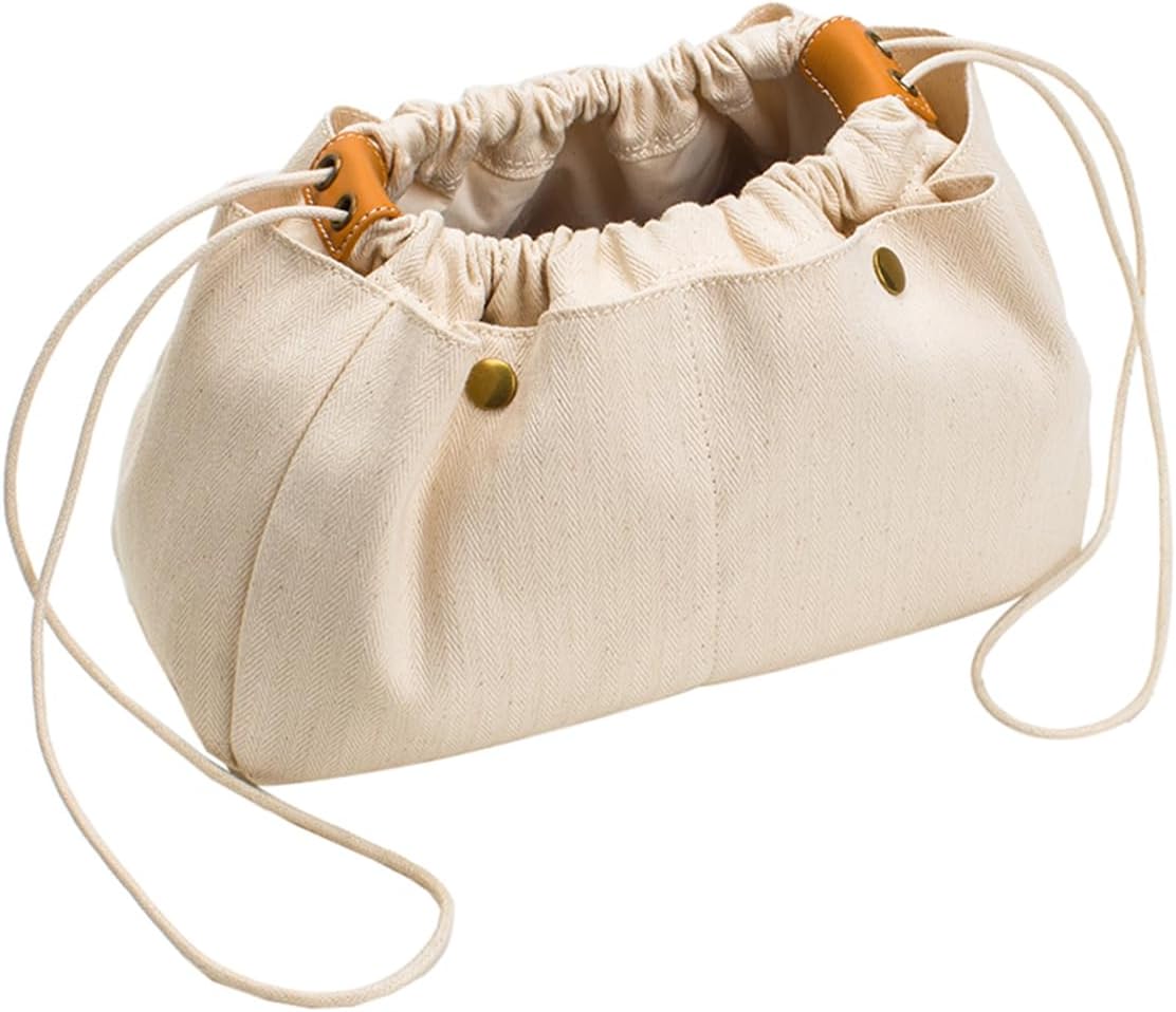 YONBEN Insert Organizer Bag - Tote Bag Organizer - Drawstring Canvas Storage Organizer-Cotton Canvas Pouches