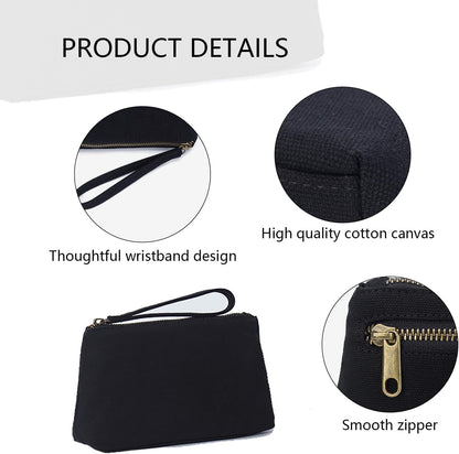 YONBENCanvas Wristlet Bag Purse with Card Slot and Phone Pocket - Lightweight and Stylish - Perfect Phone Pouch for Traveling