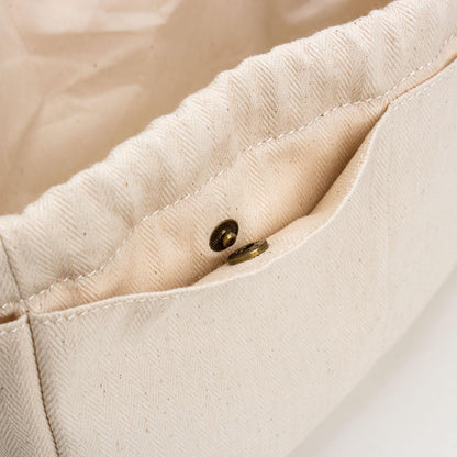 YONBEN Insert Organizer Bag - Tote Bag Organizer - Drawstring Canvas Storage Organizer-Cotton Canvas Pouches