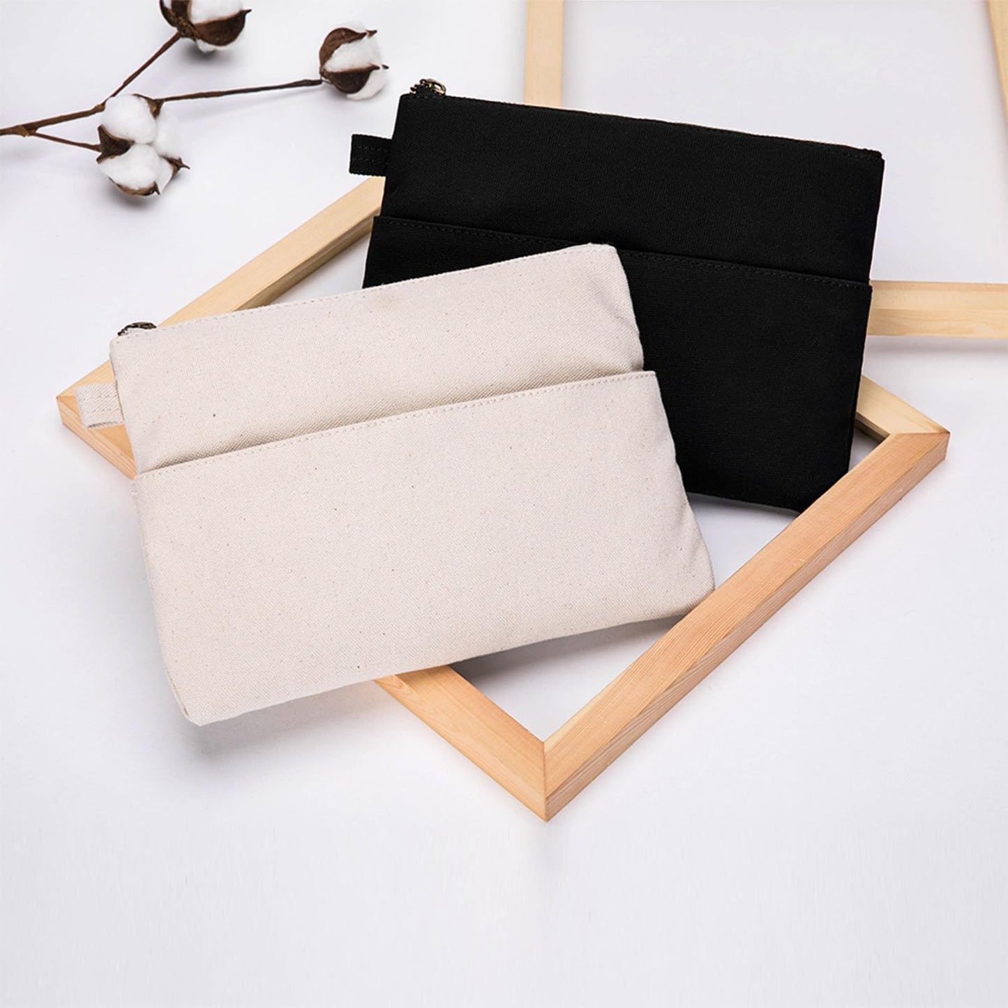 YONBEN Large Capacity Cosmetic Bag with Multiple Compartments for Easy Organization and Cleaning (Black)