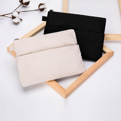 YONBEN Large Capacity Cosmetic Bag with Multiple Compartments for Easy Organization and Cleaning (Black)