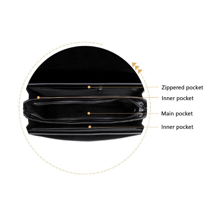 YONBEN Men's Business Briefcase Combination Lock Simple Large Capacity Computer Bag