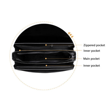 YONBEN Men's Business Briefcase Combination Lock Simple Large Capacity Computer Bag